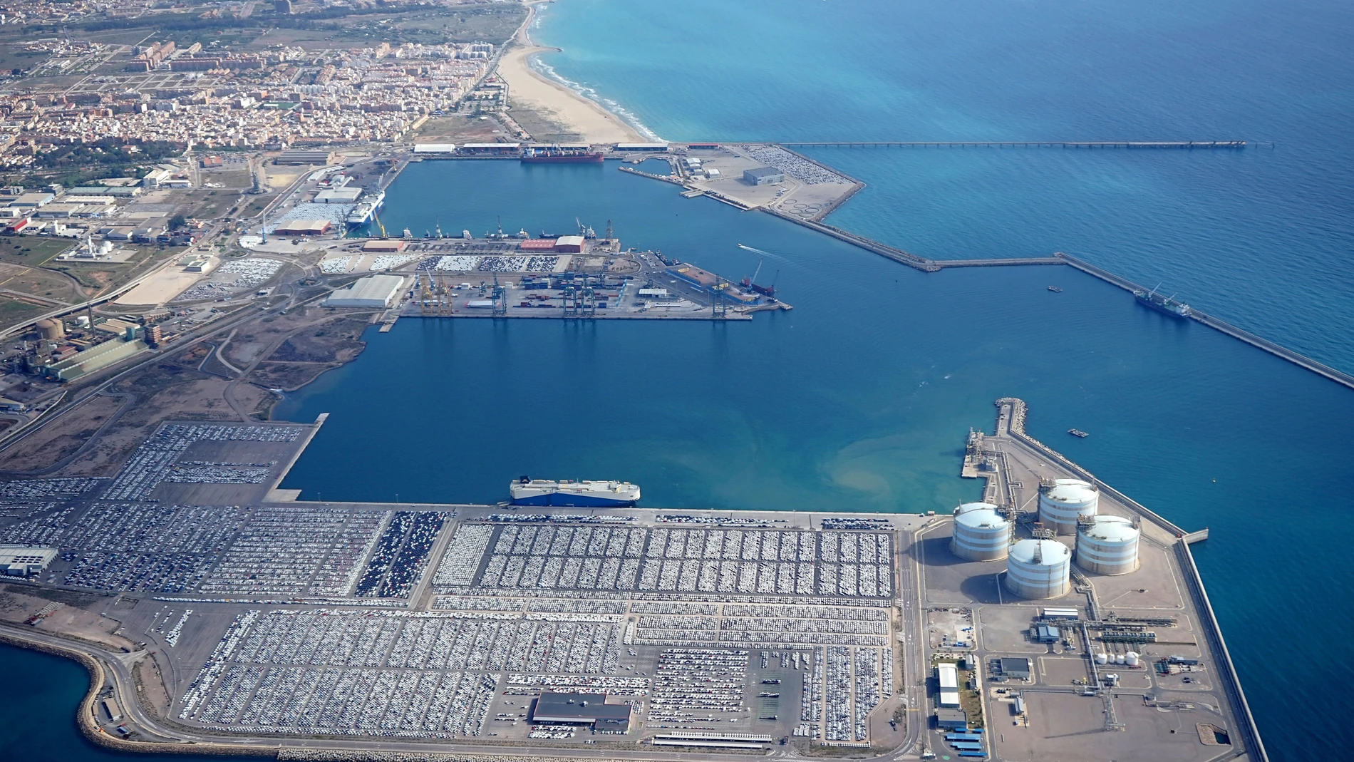Vista aérea Puerto de Sagunto AUTORIDAD PORTUARIA 17/02/2022