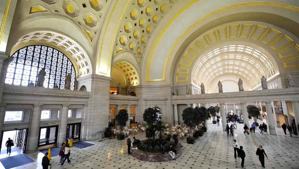 Salón principal de Union Station, una de las estaciones ferroviarias más transitadas del país