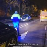 Los agentes investigan el accidente mortal