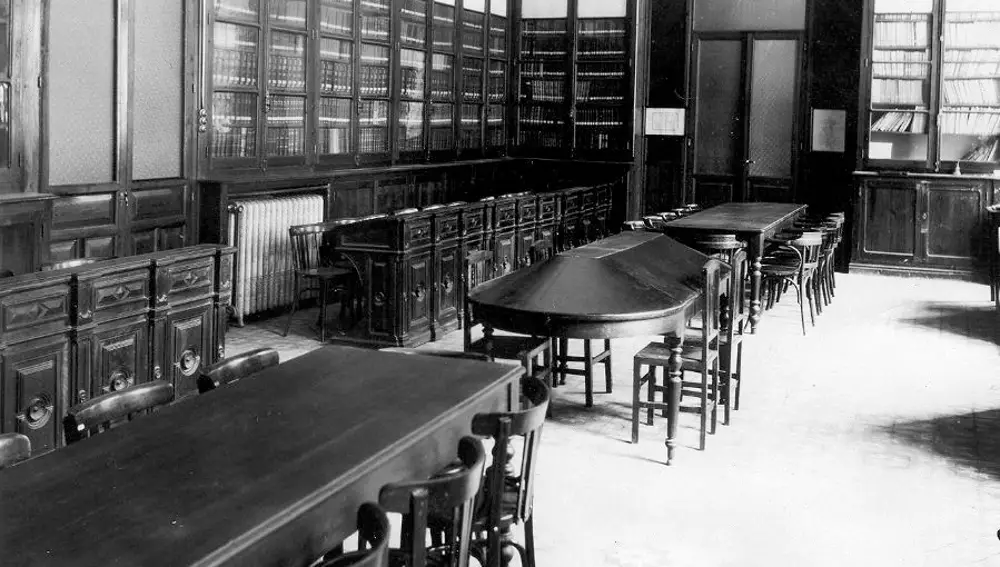 Imagen de archivo de la Biblioteca Pública de Palencia en el año 1932