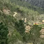  Muere un senderista en el Coll de Rates, en Tárbena (Alicante), tras un desfallecimiento
