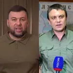 Denis Pushilin y Leonid Pasechnik, los líderes de las autoproclamadas repúblicas populares de Donetsk (RPD) y Lugansk (RPL) respectivamente