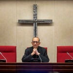 El presidente de la Conferencia Episcopal Española, Juan José Omella, en una sesión de la Asamblea Plenaria