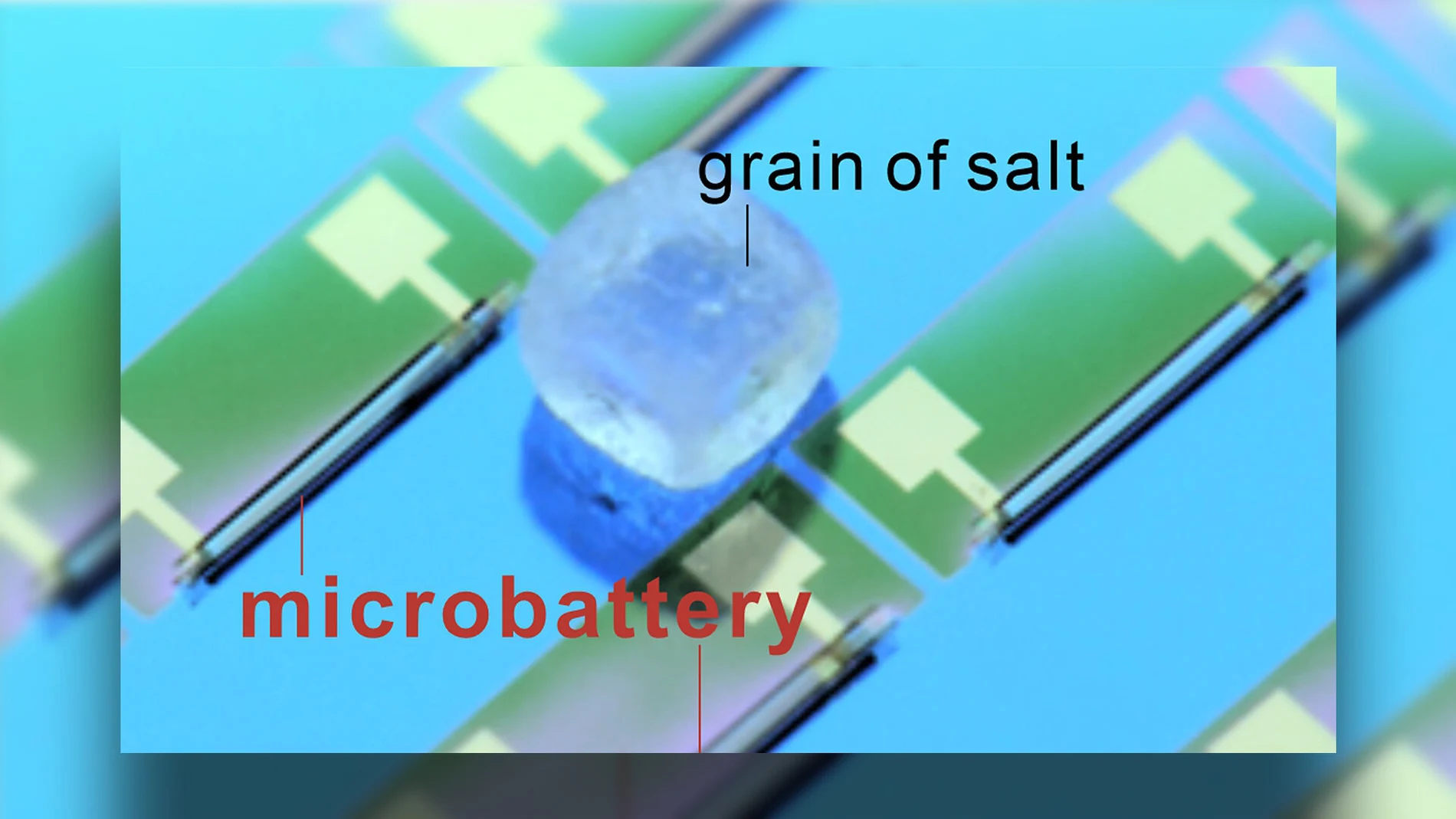 La batería más pequeña del mundo mide menos que un grano de sal