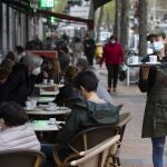 imagen de terrazas de restaurantes en Madrid.