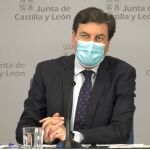 El portavoz de la Junta, Carlos Fernández Carriedo, atiende a la prensa tras el Consejo de Gobierno