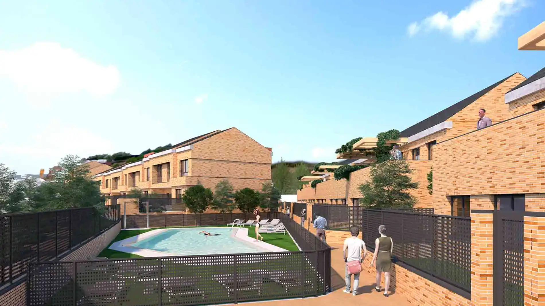 Adosados de Altos de Morata con jardín privado y piscina comunitaria