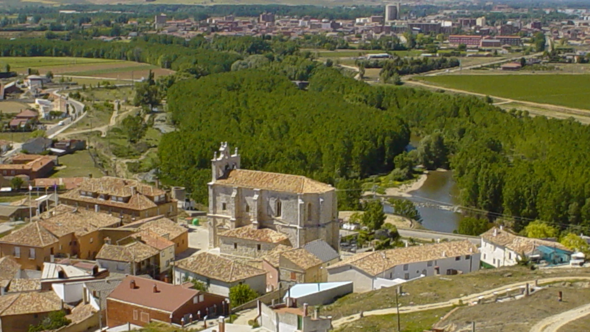 Panorámica de Tariego de Cerrato, en Palencia