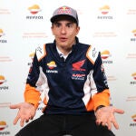 Marc Márquez, en el acto del Repsol Honda Team previo al arranque de la temporada de MotoGP 2022
