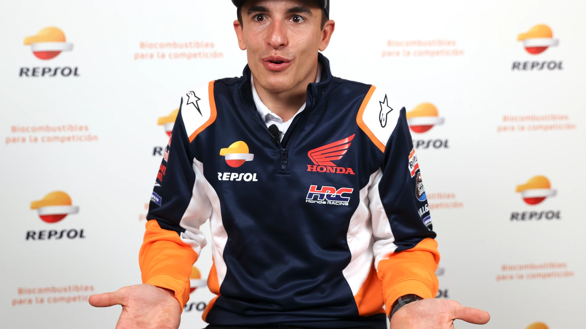 Marc Márquez, en el acto del Repsol Honda Team previo al arranque de la temporada de MotoGP 2022