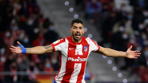 El delantero del Atlético de Madrid Luis Suárez. EFE/Mariscal
