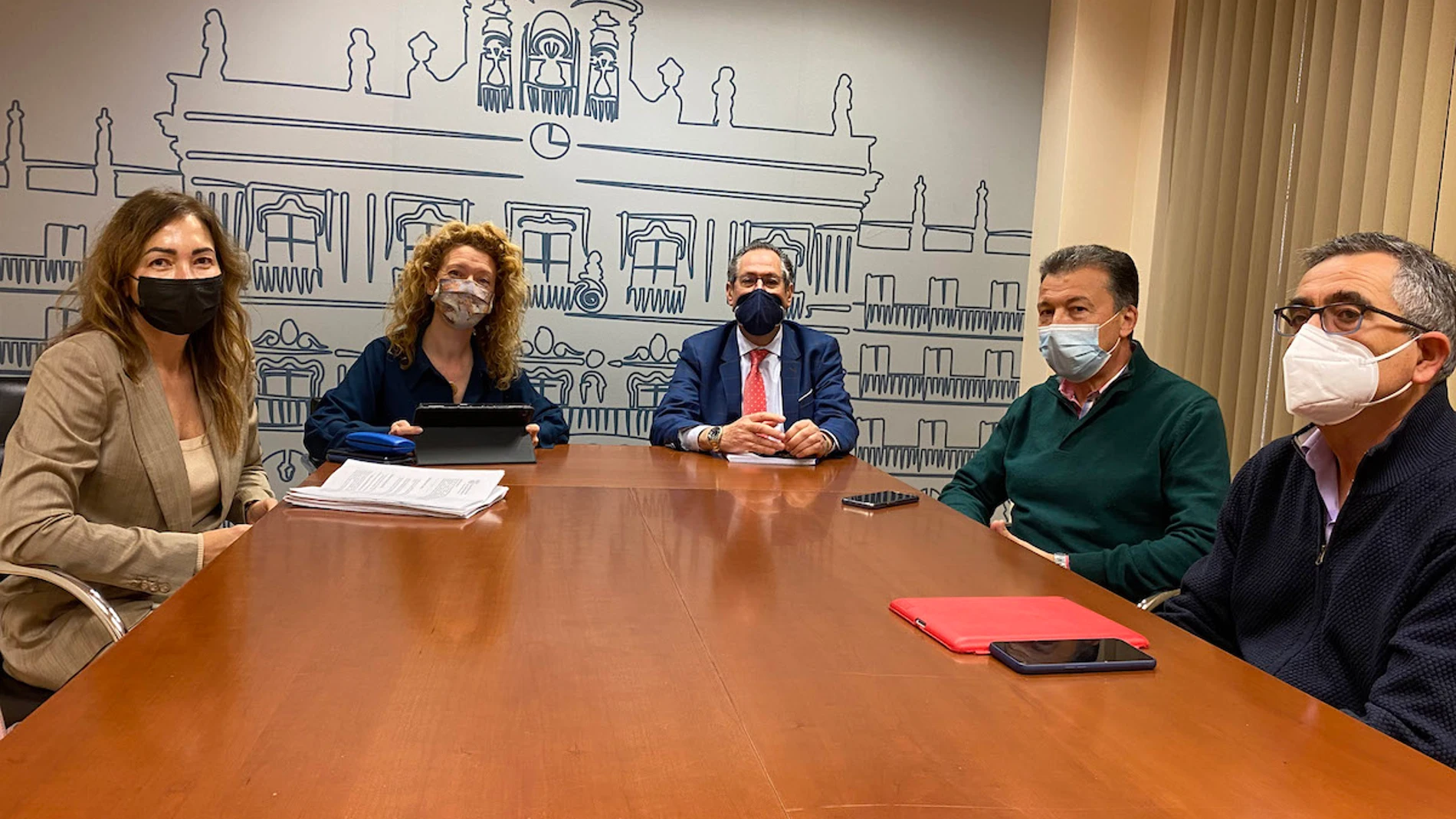 Grupo de trabajo en el Ayuntamiento de Salamanca