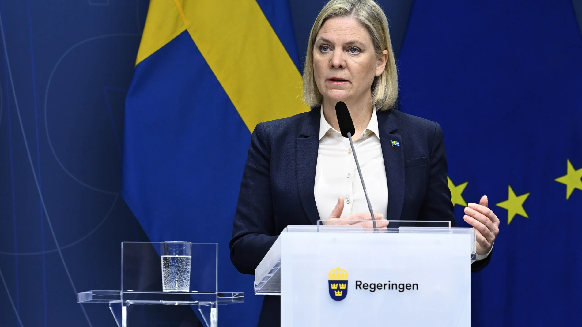 La primera ministra ha añadido que esta será la primera vez que Suecia envía armamento a un país en conflicto desde la invasión soviética de Finlandia en 1939.