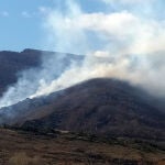Incendio forestal en Sena de Luna (León)