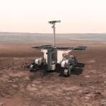 This illustration made available by the European Space Agency shows the European-Russian ExoMars rover. On Monday, Feb. 28, 2022, the ESA said the planned launch of a joint mission with Russia to Mars this year is now â€œvery unlikelyâ€ due to sanctions linked to the war in Ukraine. (European Space Agency via AP)