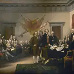Firma de la Declaración de Independencia de los Estados Unidos, en 1776