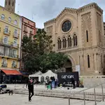 La plaza de Sant Joan, en Lleida