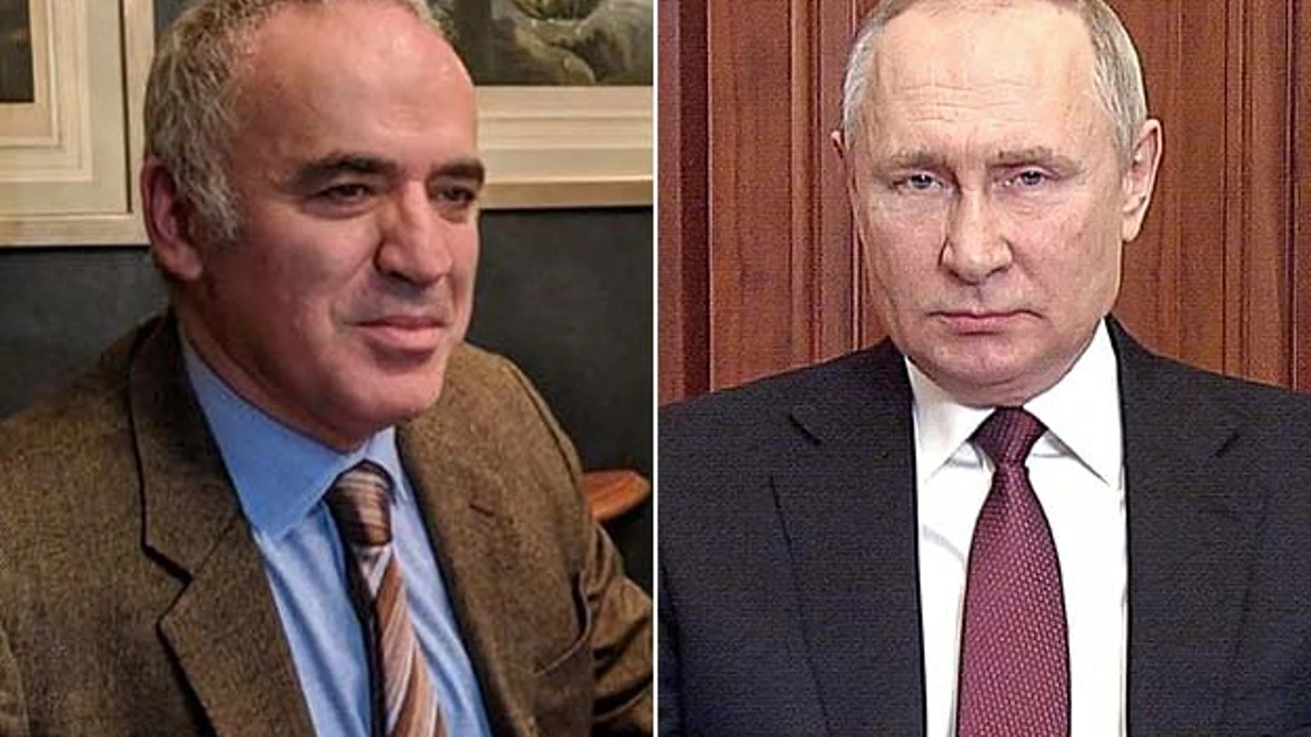 Garri Kasparov y Vladimir Putin.