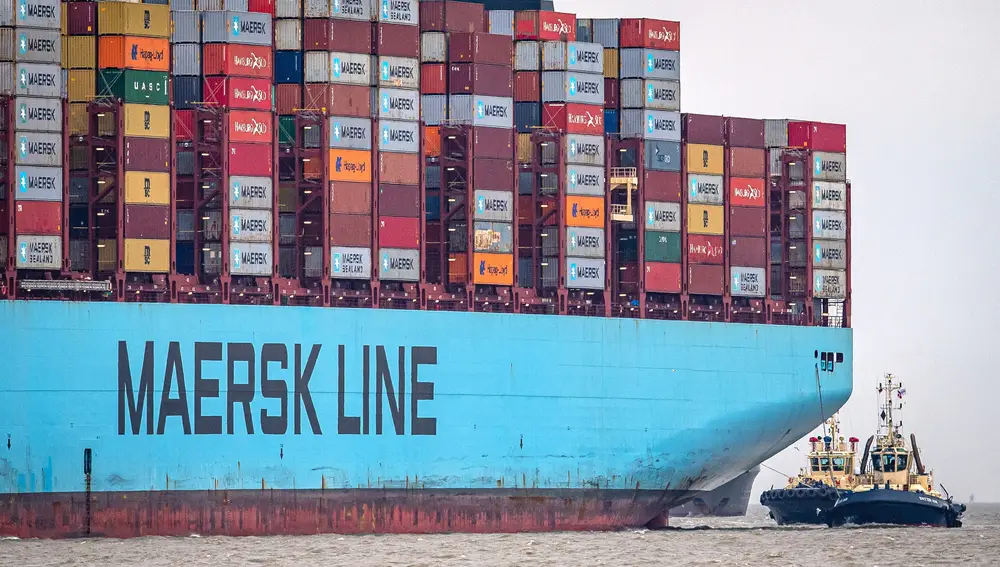 Un barco portacontenedores de Maersk