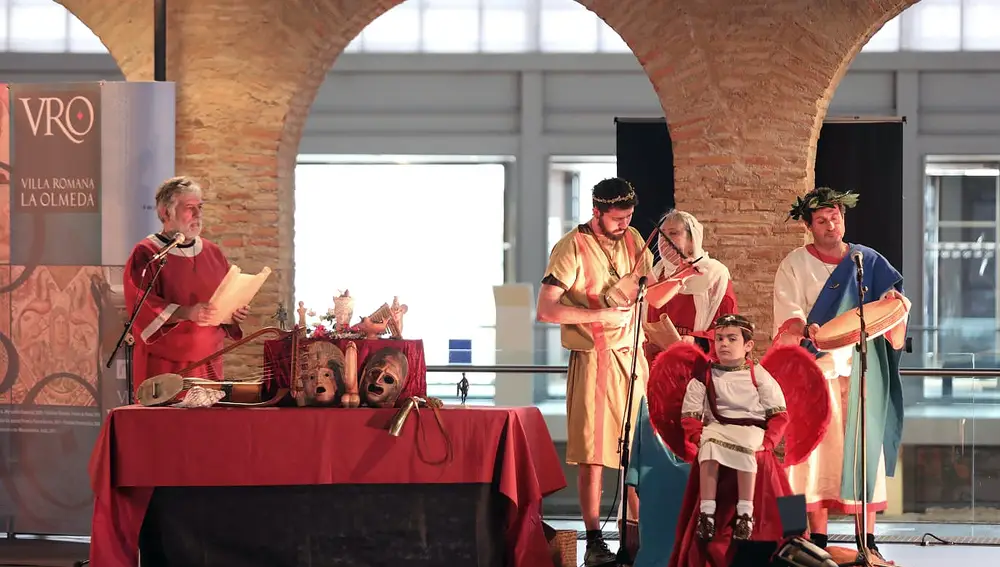 Presentación del hidraulys en la Villa Romana de La Olmeda
