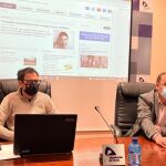 Benito Serrano y Miguel Broto presentan la nueva sede virtual de la Oficina contra la Despoblación de la Diputación de Soria
