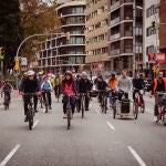 El Bicibús de Sarriá-Sant Gervasi arranca en Plaza Molina y transcurre por Vía Augusta para subir por Mayor de Sarriá hasta la Ronda de Dalt