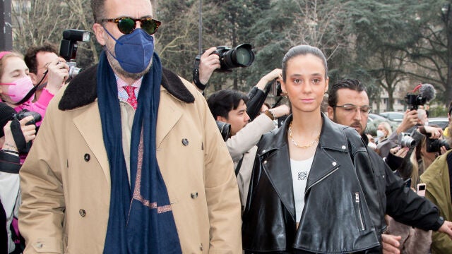 Victoria Federica junto a Jaime de Marichalar en París.