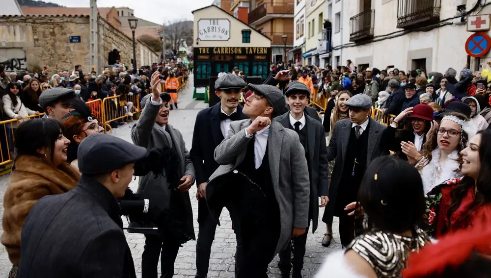 La localidad abulense de Cebreros celebra el Domingo de Piñata con el tradicional desfile provincial de Carnaval