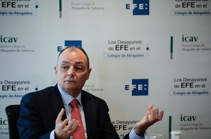 El presidente de la patronal autonómica CEV, Salvador Navarro