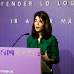 La portavoz de Unidas Podemos, Isa Serra