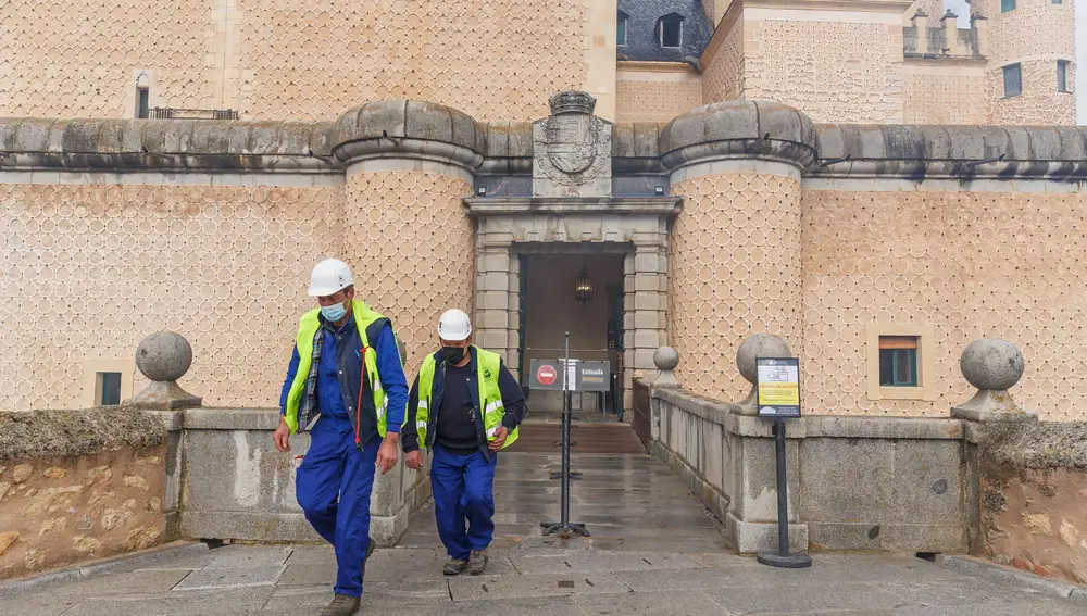 El Patronato del Alcázar de Segovia realiza el simulacro anual para probar sus sistemas de seguridad y antincendios