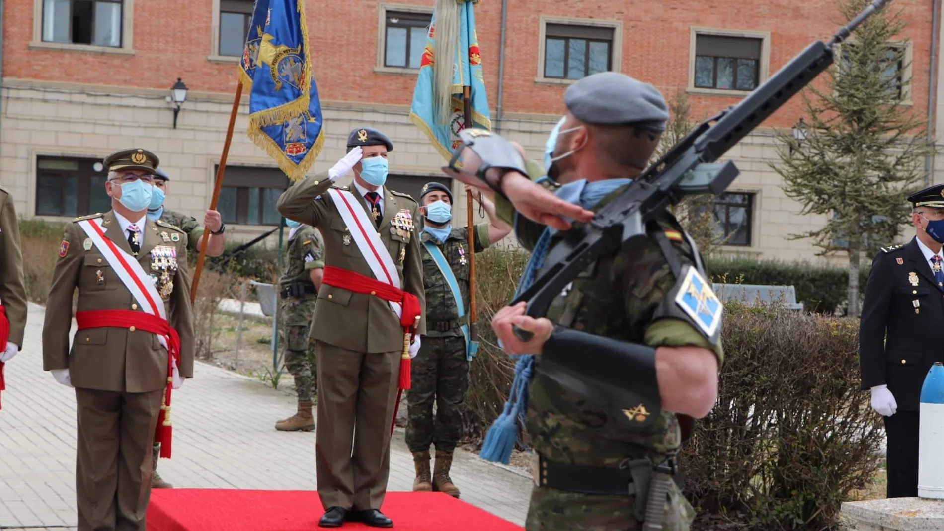 Acto del 373 aniversario de la creación del Regimiento de Caballería "Farnesio" nº12, ubicado en la Base "El Empecinado" de Santovenia de Pisuerga en Valladolid