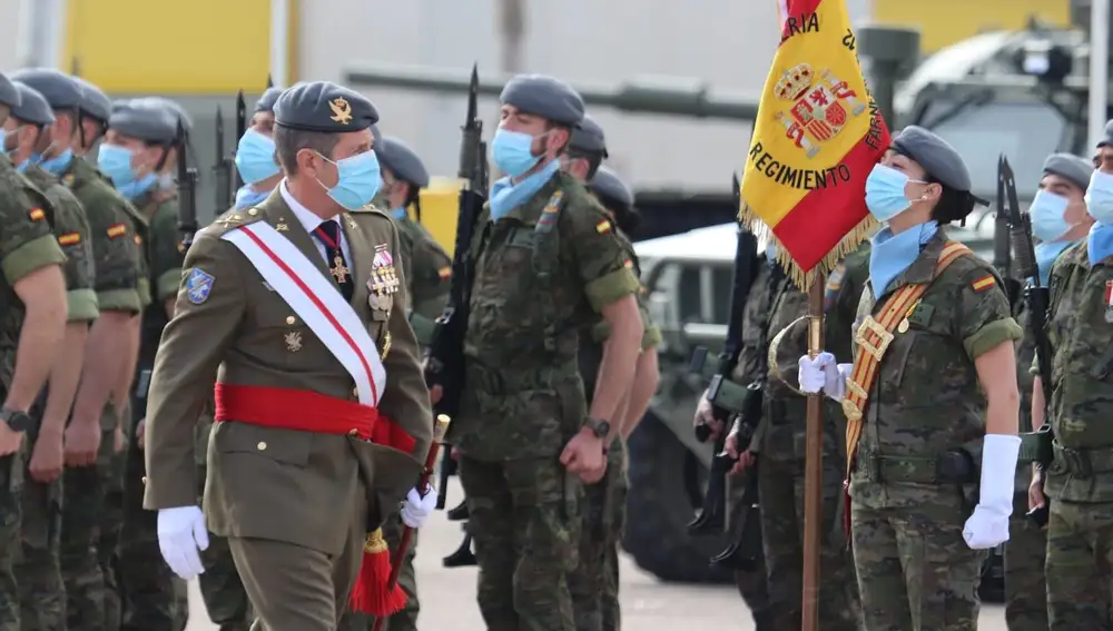 Acto del 373 aniversario de la creación del Regimiento de Caballería "Farnesio" nº12, ubicado en la Base "El Empecinado" de Santovenia de Pisuerga en Valladolid