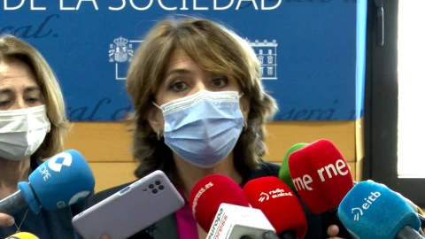 La fiscal general del Estado, Dolores Delgado, en un acto en Bilbao.