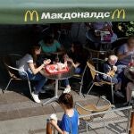Un McDonald's en Moscú