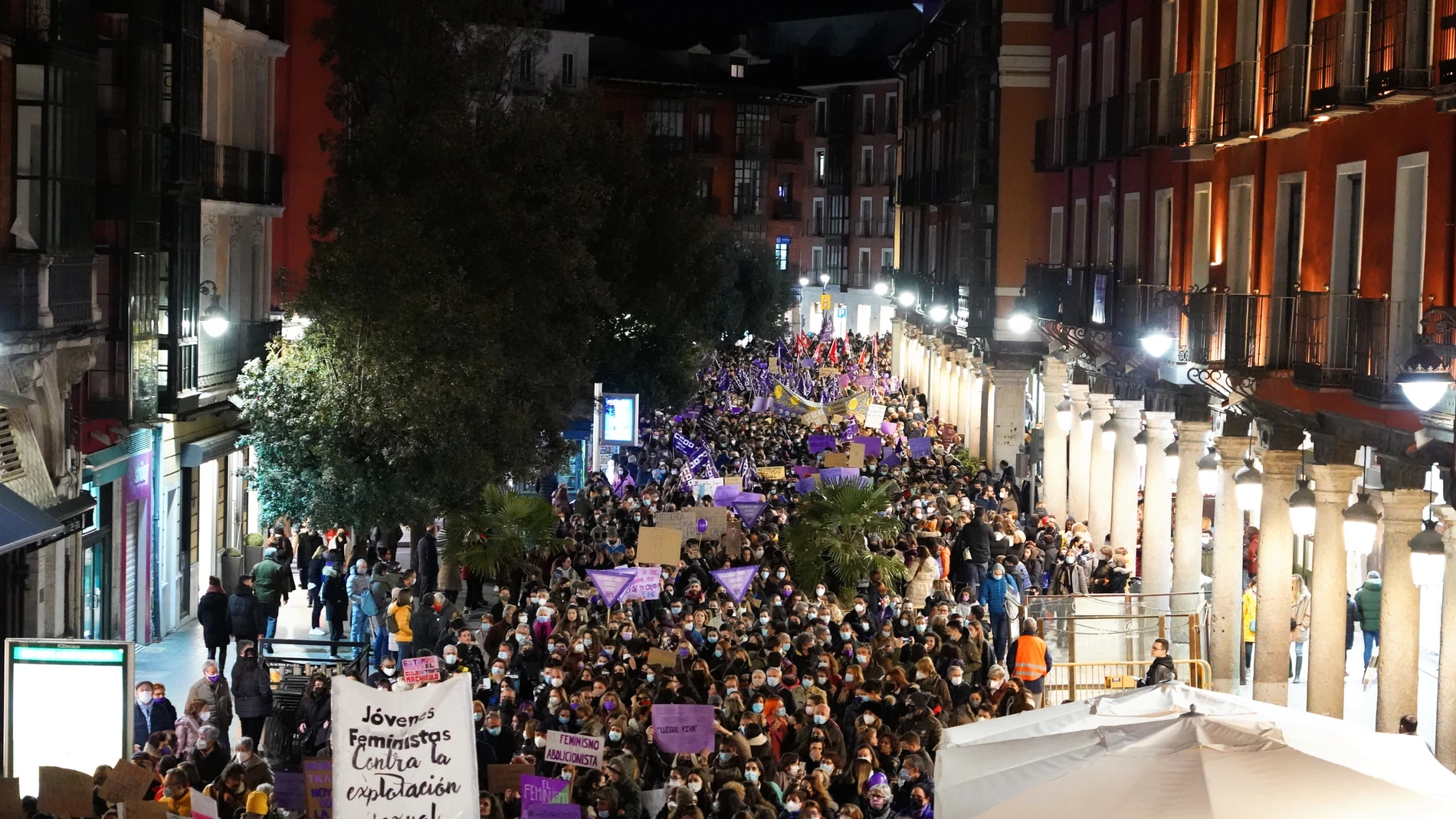 Manifestación multitudinaria del 8M en Valladolid