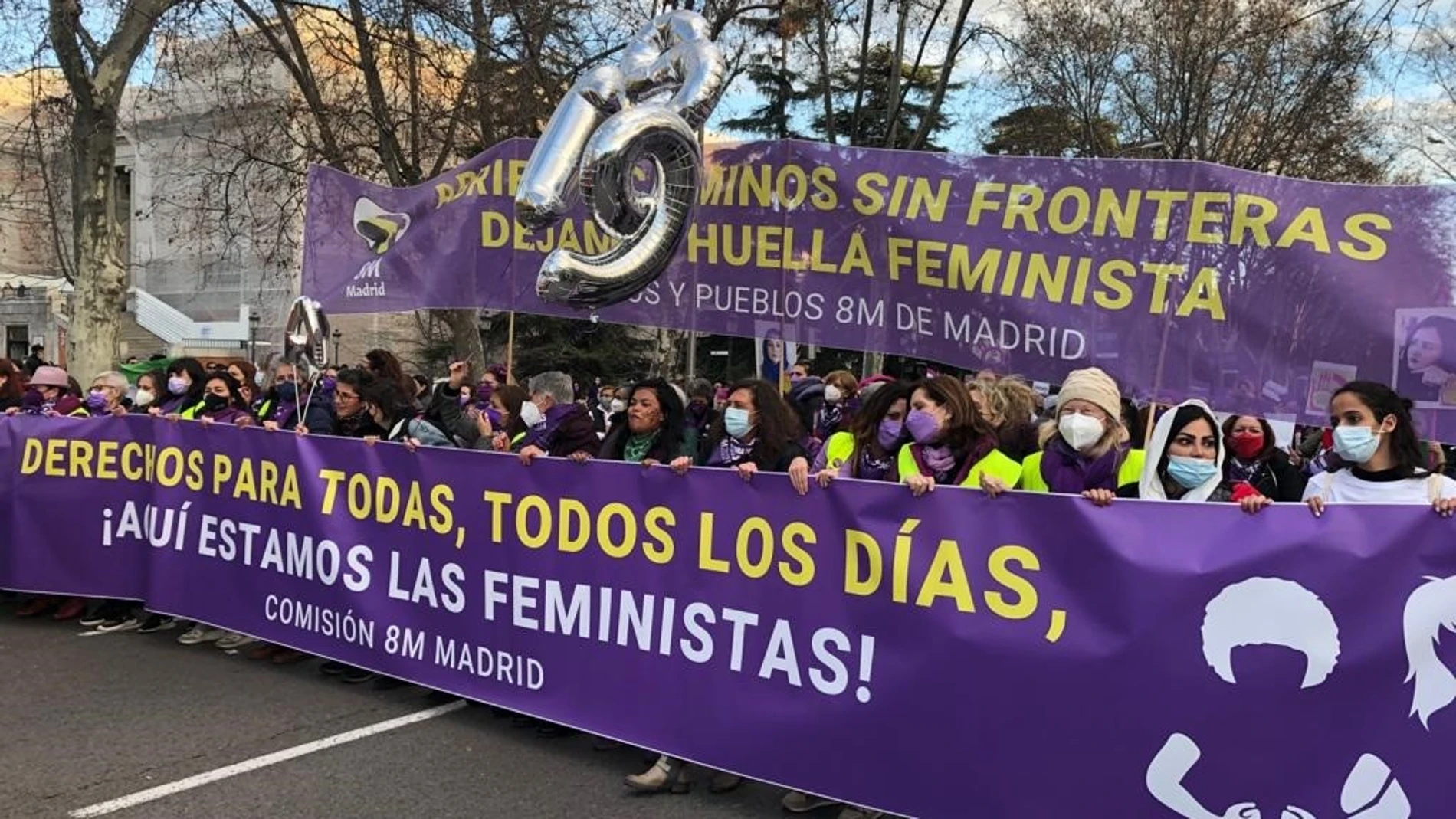 Manifestación de la Comisión 8M en Madrid EUROPA PRESS 08/03/2022