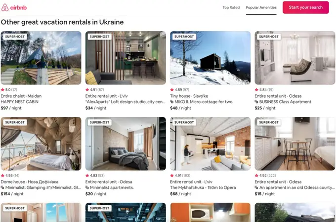 ¿Por qué miles de personas están reservando alojamientos de Airbnb en Ucrania y no piensan visitar el país?