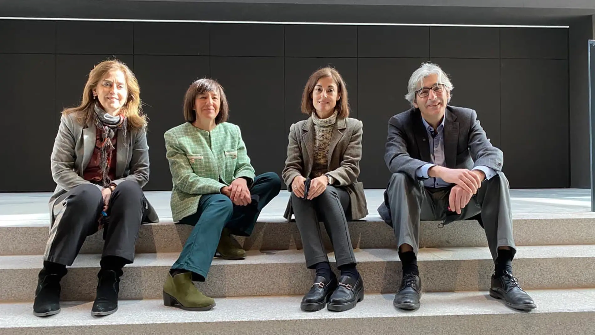 De izquierda a derecha: Matilde Alonso, Helena Castán, Azucena Escudero y Benjamín Sahelices