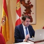 El consejero de Fomento y Medio Ambiente de la Junta de Castilla y León en funciones, Juan Carlos Suárez-Quiñones,