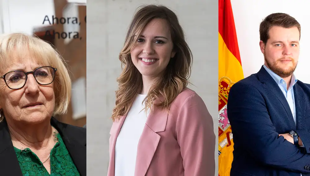 Las procuradoras Inmaculada García Rioja (PSOE) y Noemí Rojo Sahagún (PP) y el procurador electo Miguel Ángel Suárez Arca (Vox) formarán la Mesa de Edad