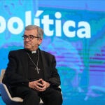 El secretario general y portavoz de la Conferencia Episcopal Española, Monseñor Luis Argüello, durante la clausura del II Congreso Iglesia y Sociedad de la Fundación Pablo VI