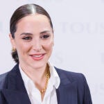 Tamara Falcó en la presentación de su colección de joyas para Tous.