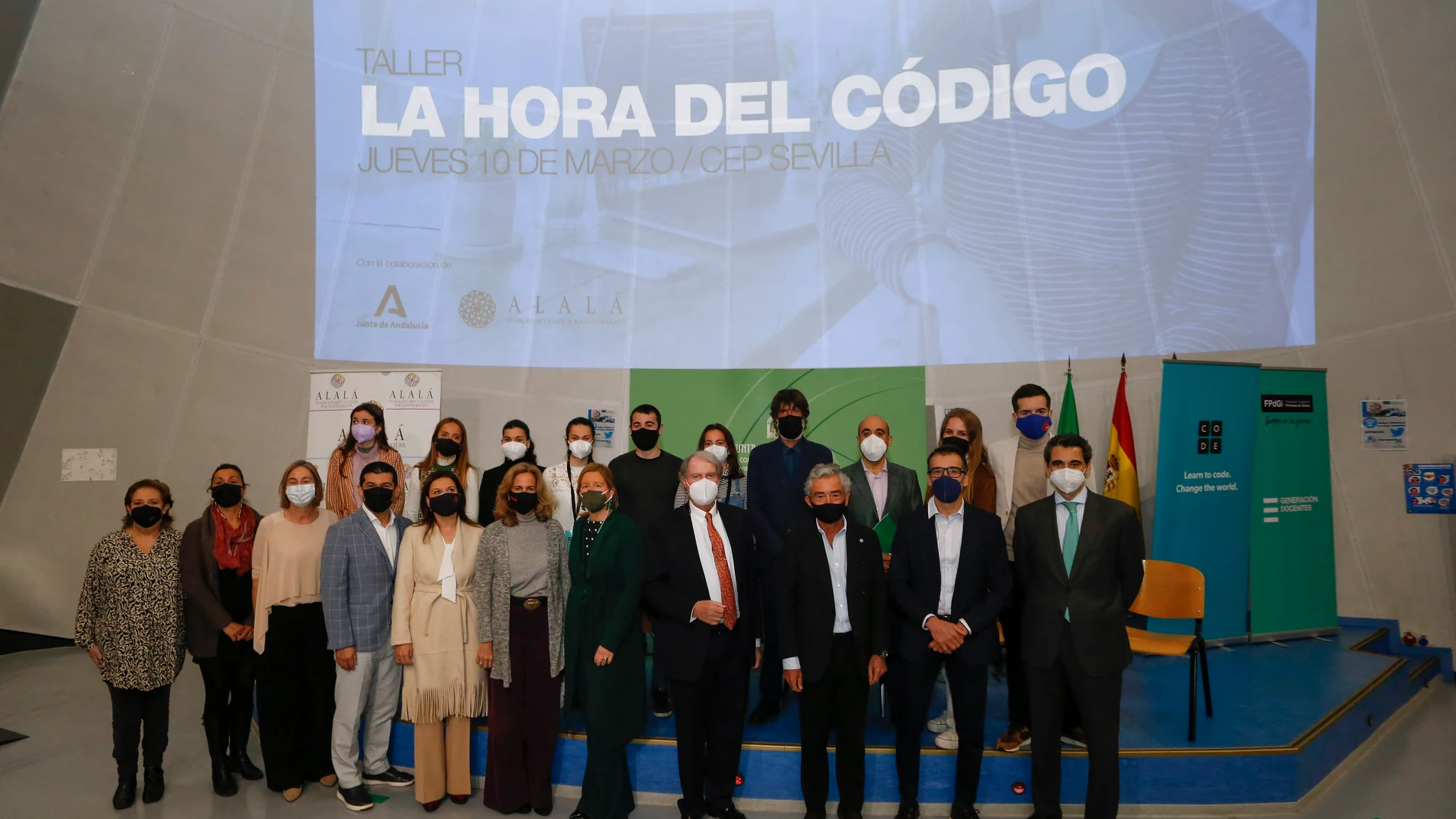 La Fundación Princesa de Girona presenta en Sevilla el taller La Hora del Código a profesores de colegios en riesgo de exclusión. FUNDACIÓN PRINCESA DE GIRONA