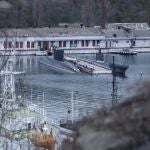 Buques de guerra y submarinos rusos en Sebastopol, Crimea, Ucrania 12/03/2022