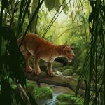 Recreación artística del Diegoaelurus vanvalkenburghae.