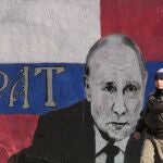 Pintada de Putin en una pared