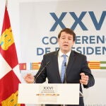 El presidente de la Junta de Castilla y León en funciones, Alfonso Fernández Mañueco, valora la Conferencia de Presidentes