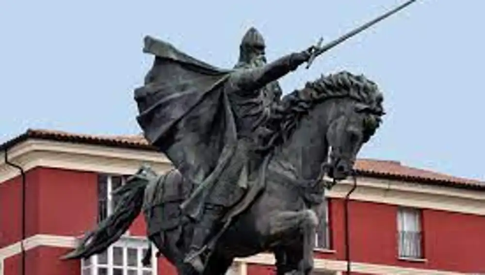 Escultura ecuestre de El Cid en Burgos