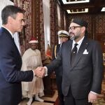 Pedro Sánchez con Mohammed VI